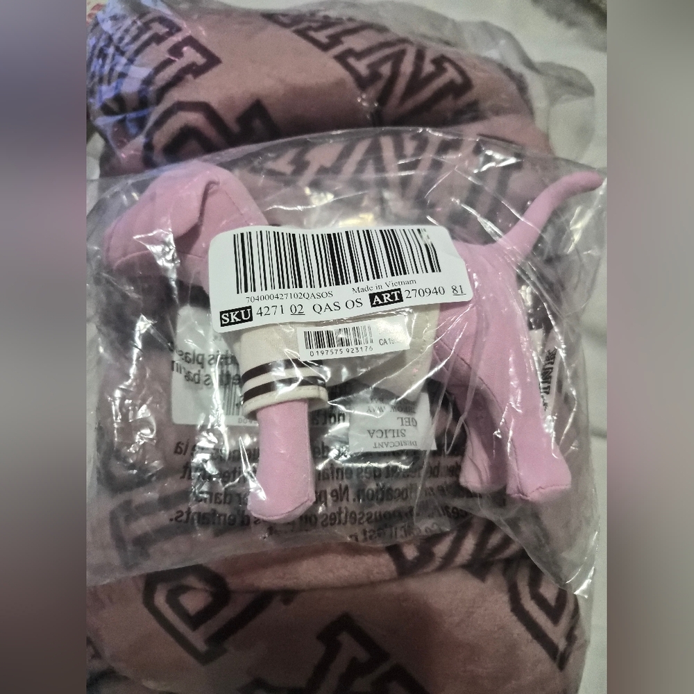 NEW VICTORIA'S SECRET PINK LOGO COZY PLUSH SHERPA BLANKET THROW 50"x60"